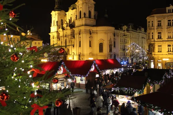 Prag och Dresden Julmarknad