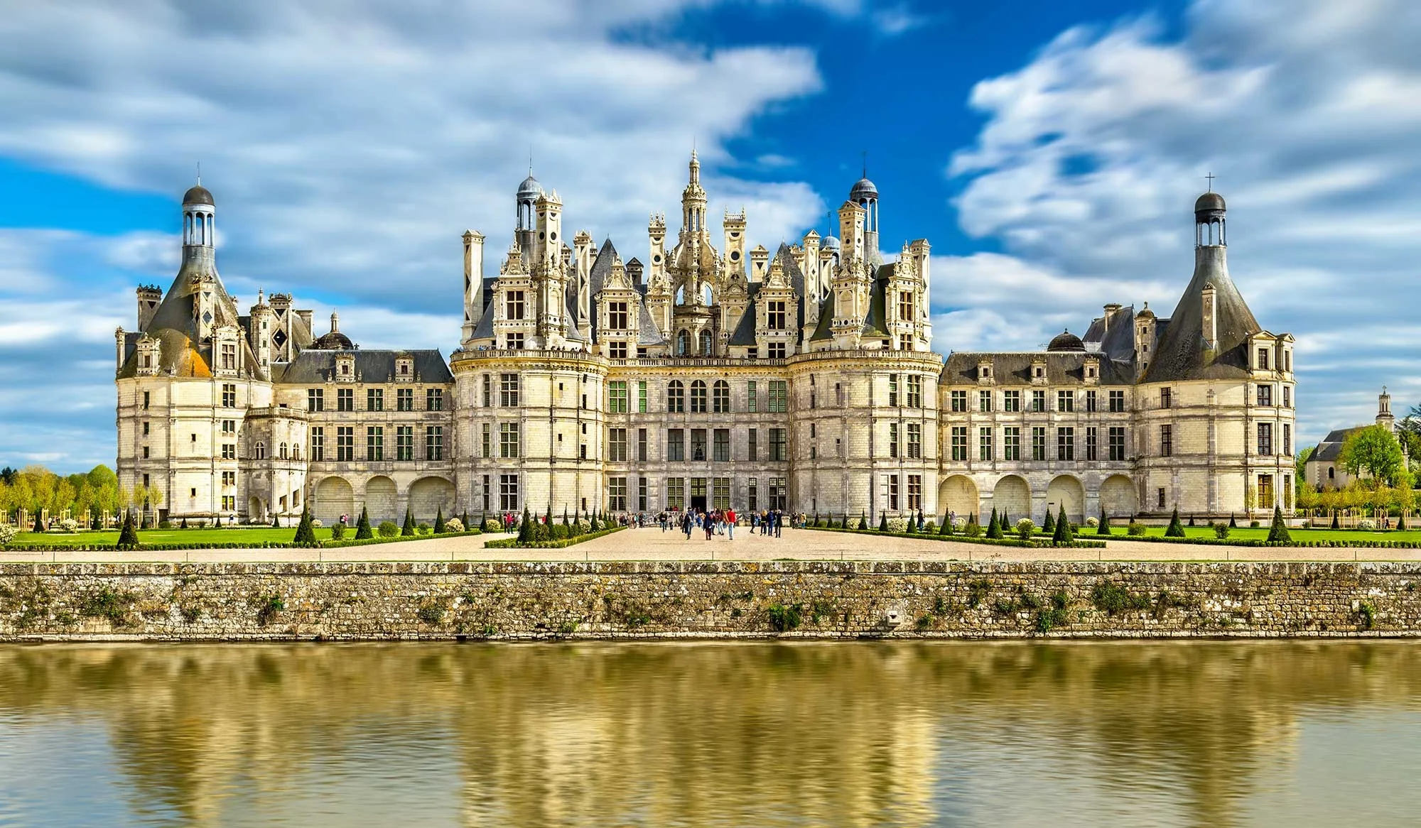 Franska slott och trädgårdar