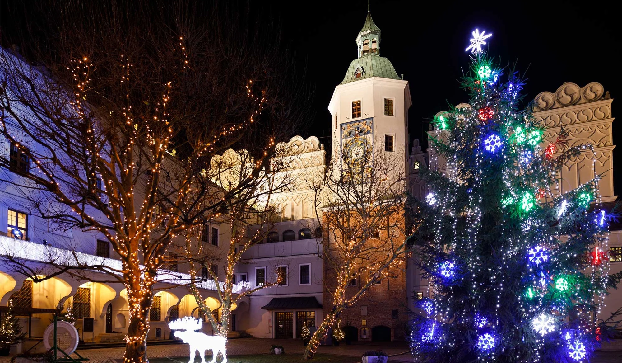 Szczecin Polen Julmarknad