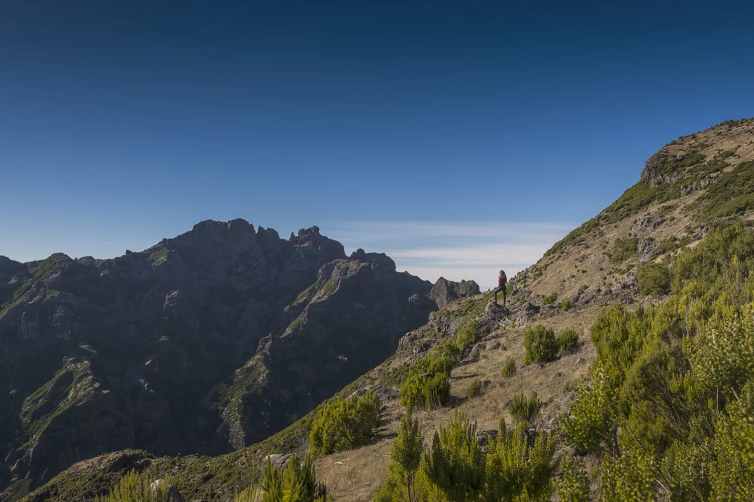 Fjellsti mot Pico Ruivo på Madeira