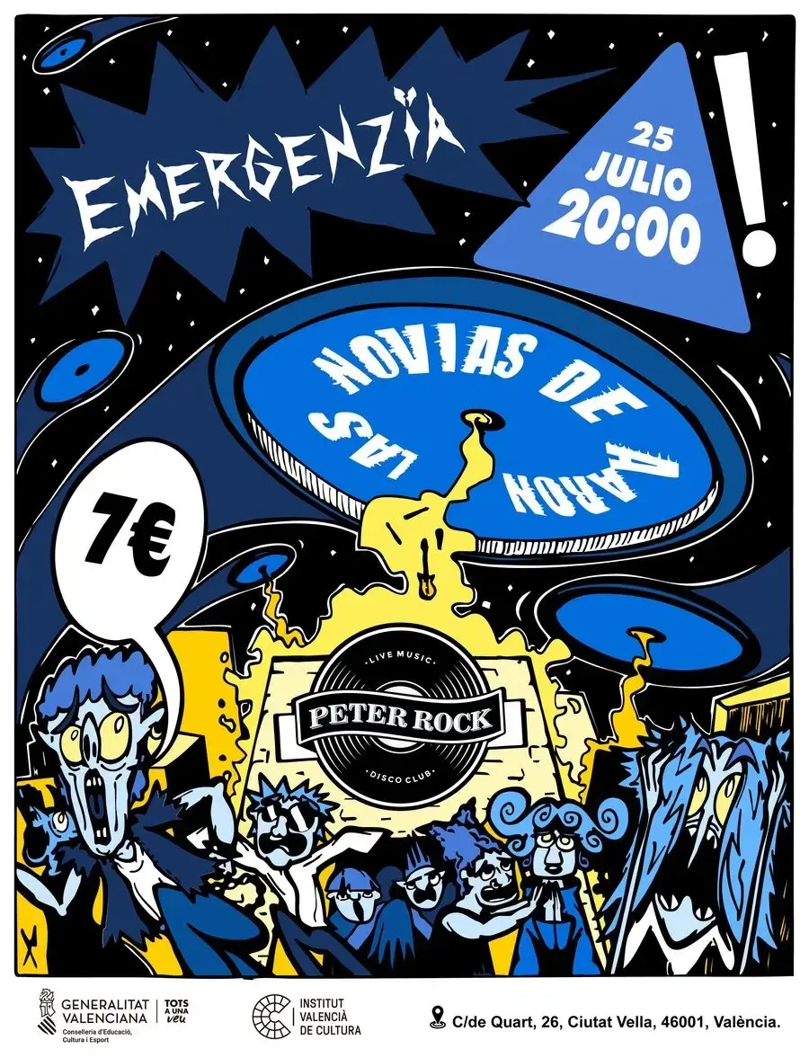 Las Novias de Aarón + Emergenzia en Peter Rock Club – 25 de julio