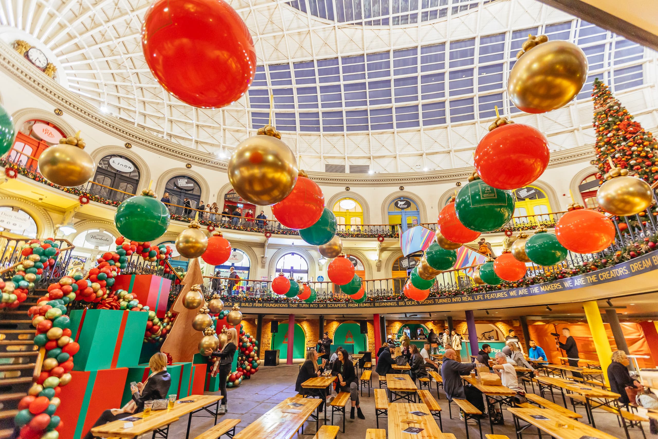 The Christmas Market at Leeds Corn Exchange