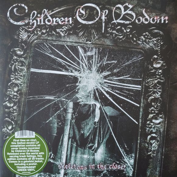  Children Of Bodom ‎– Skeletons In The Closet 2LP, Limited Edition, Gatefold, Transparent Green Vinyl (UUSI LP) LP 