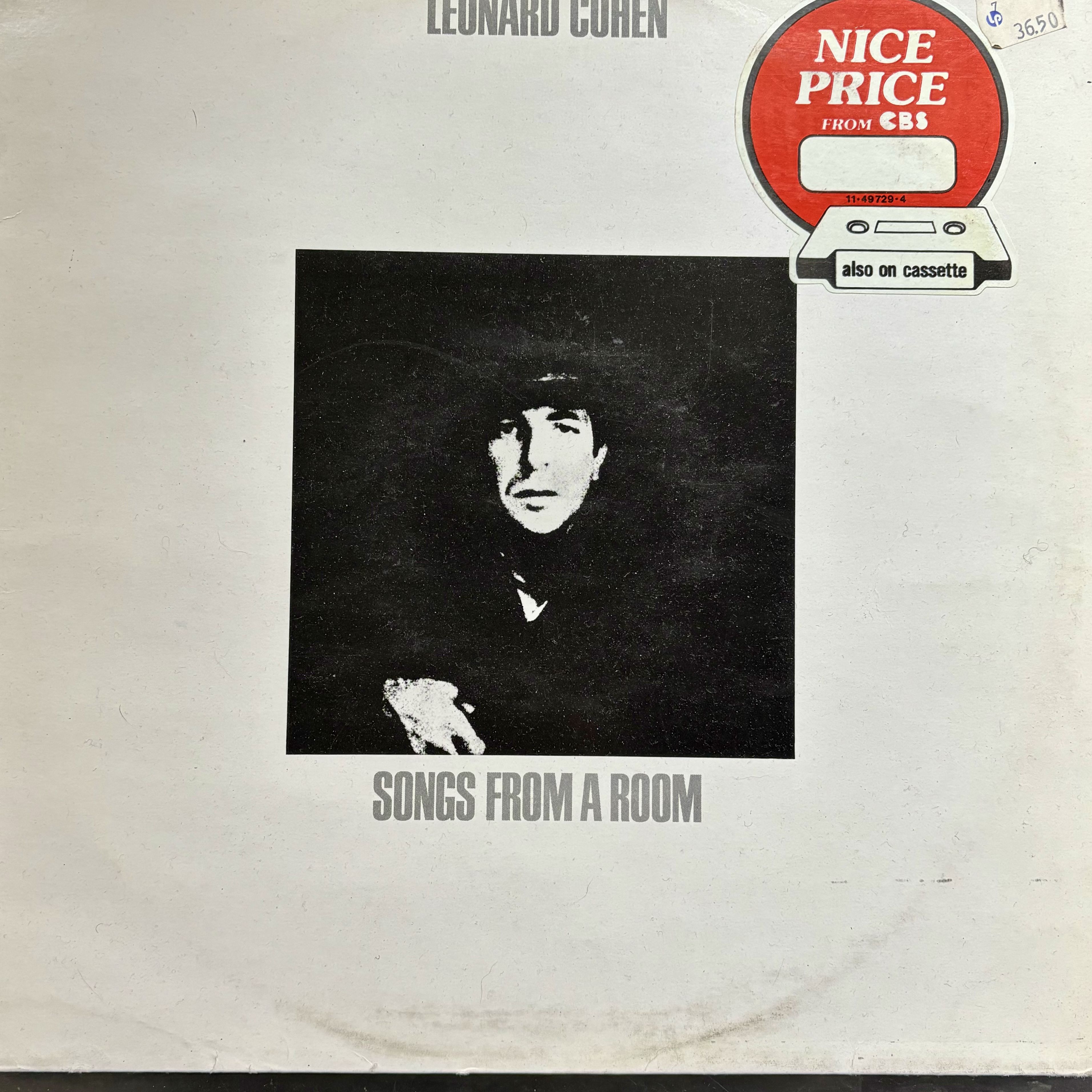 Leonard Cohen Songs from a Room LP 