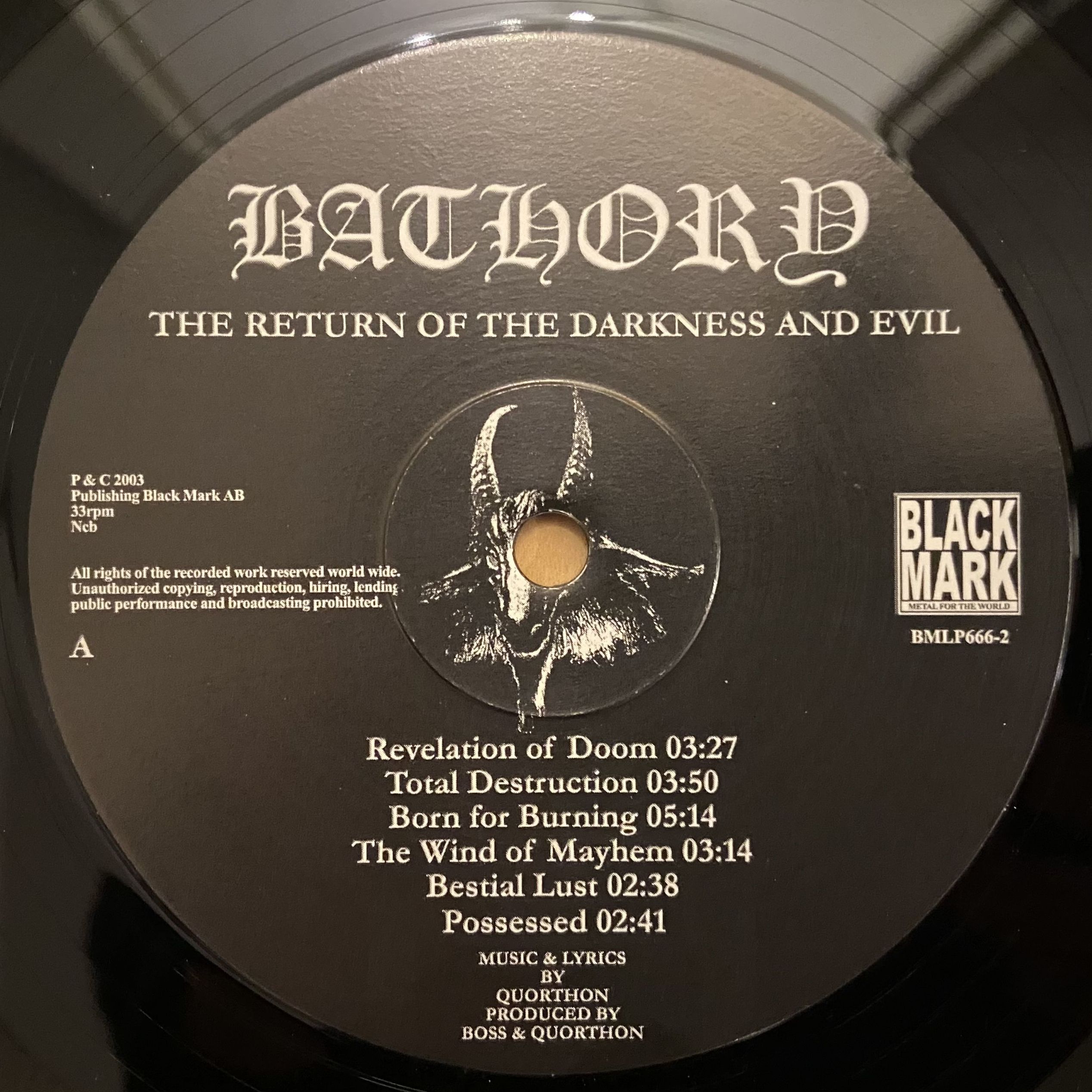 Bathory The Return… LP 