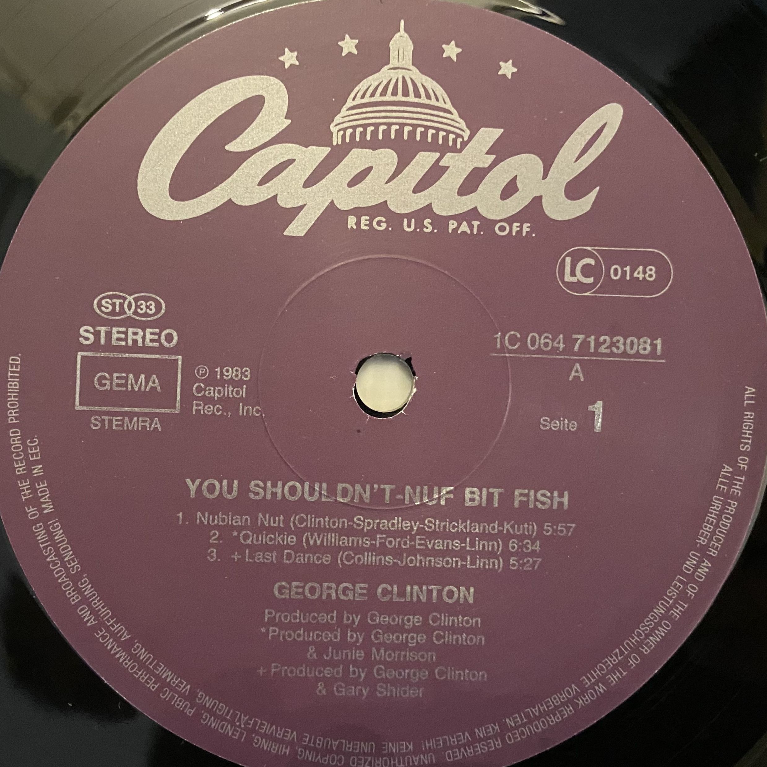 George Clinton You Shouldn’t-Nuf Bit Fish LP 
