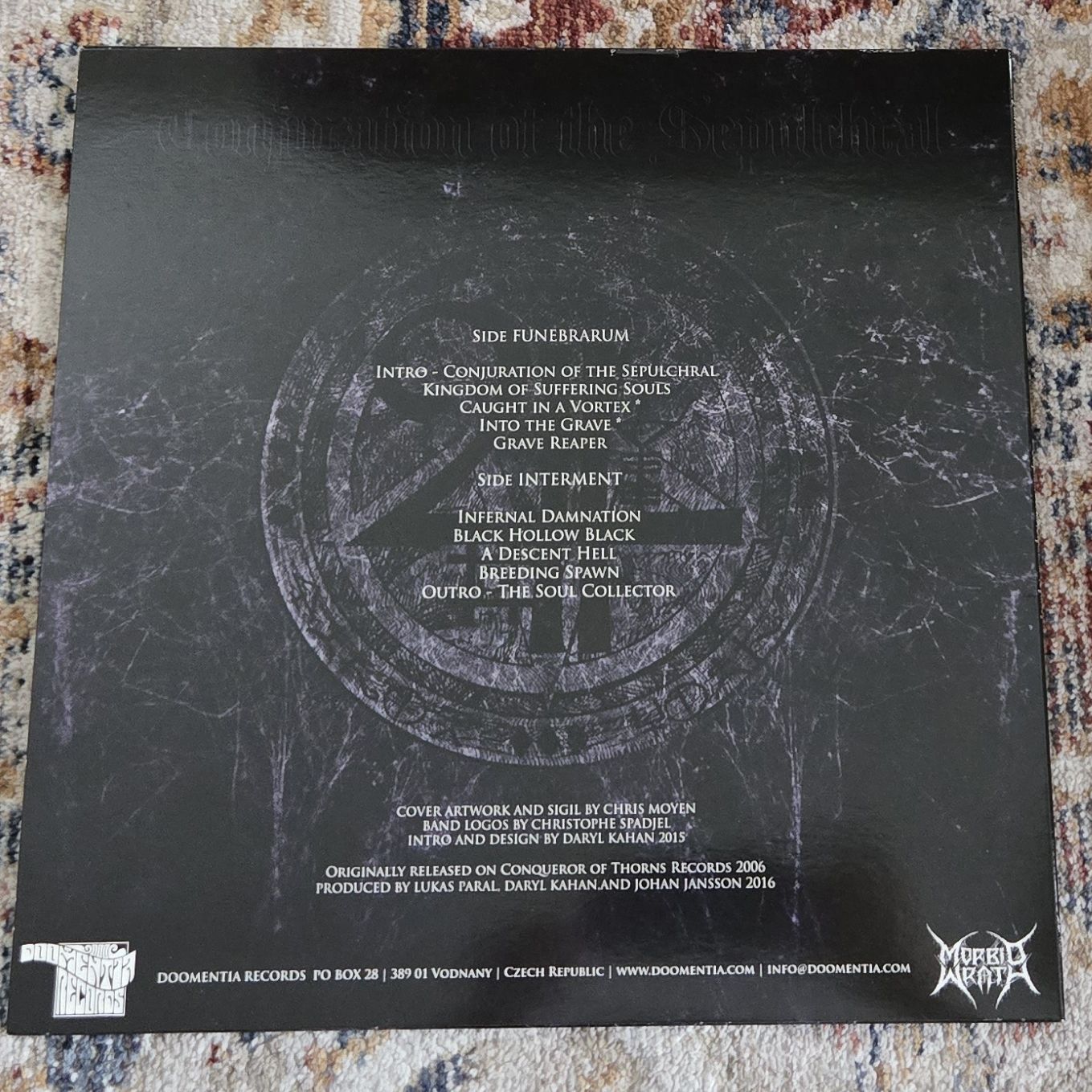 Funebrarum / Interment Conjuration Of The Sepulchral LP