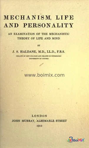 Mechanism, life and personality - J. S. Haldane | BoiMix