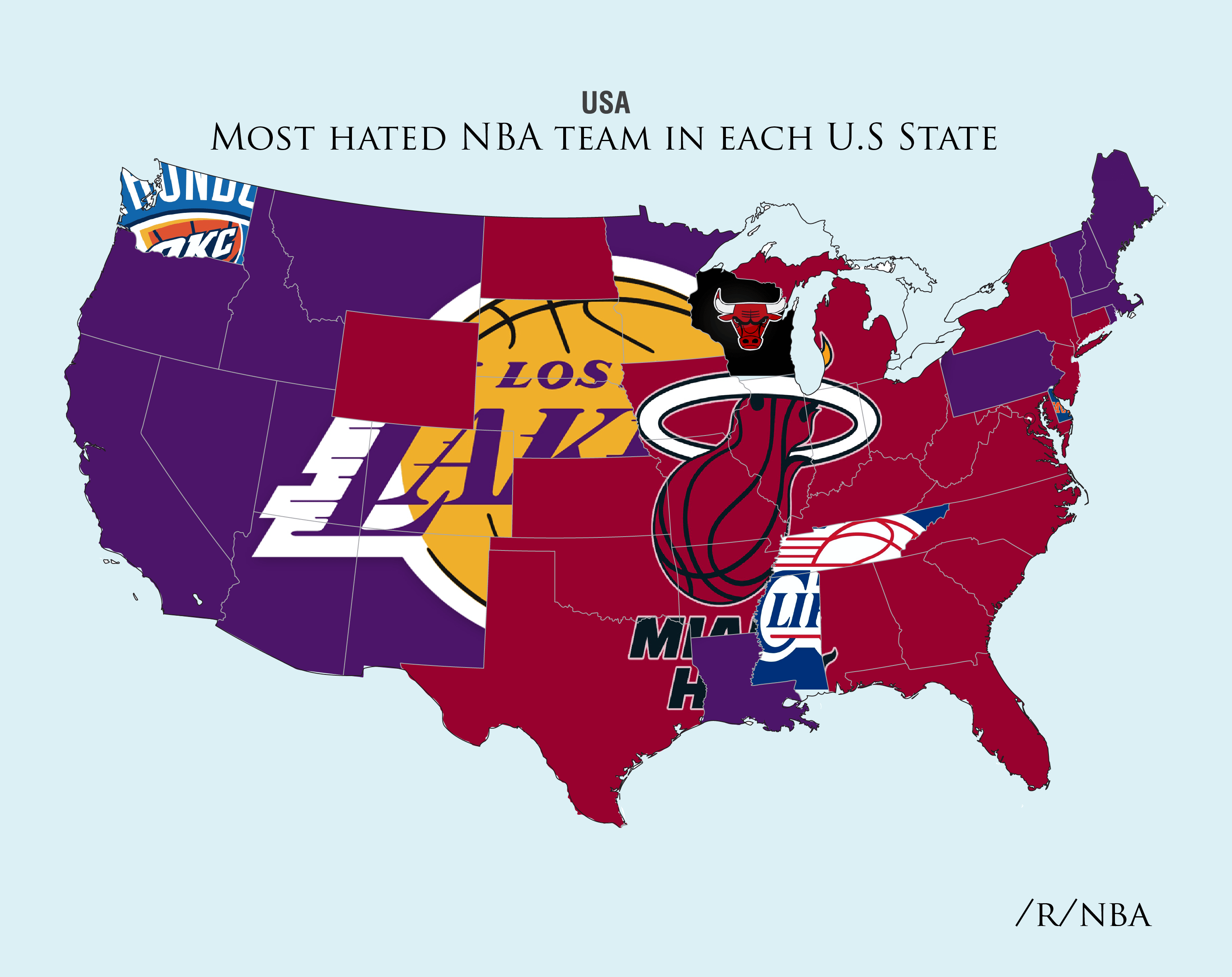 Heat och Lakers mest hatade NBA-lag