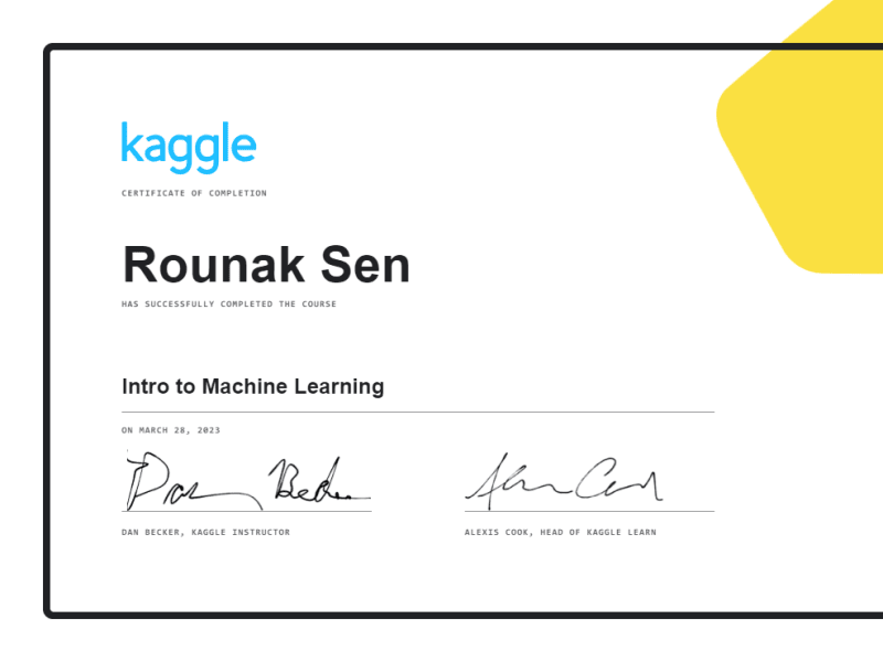 Intro to Machine Learning