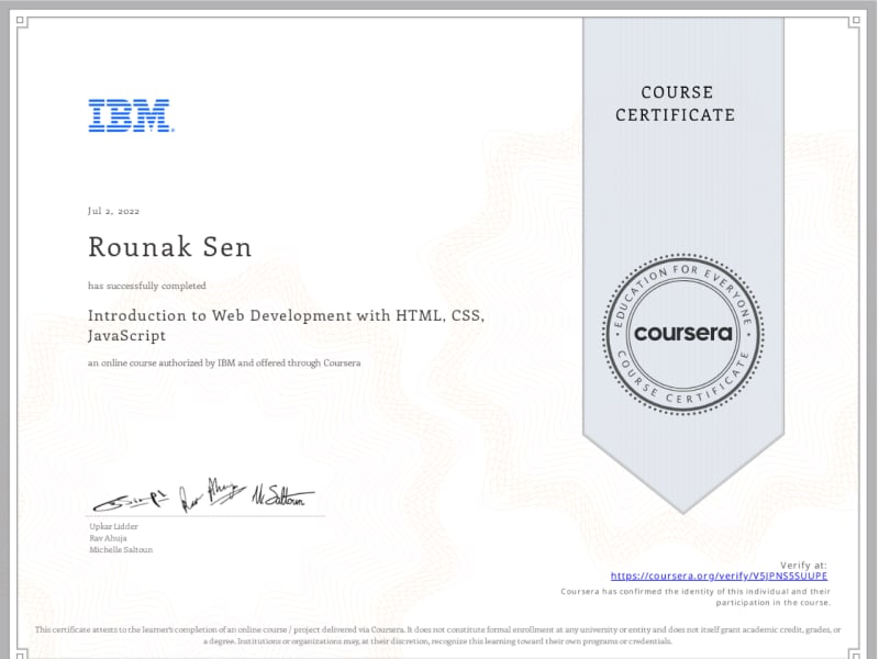 Introduction to Web Development with HTML, CSS, JavaScript