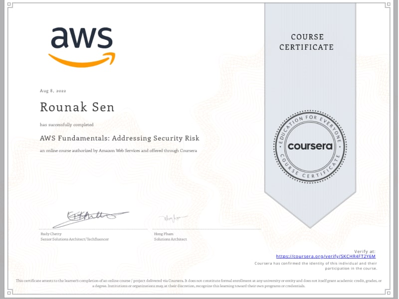 AWS Fundamentals: Addressing Security Risk