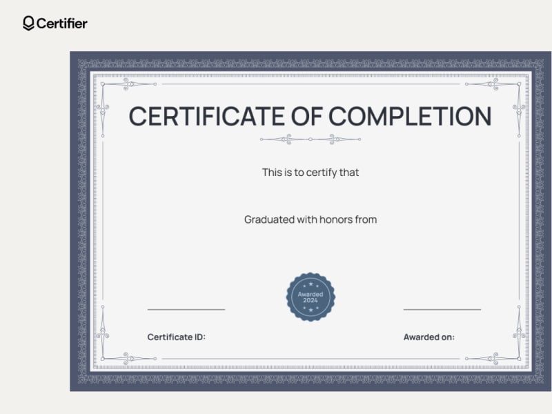 ScyllaDB Labs 2024 Completion Certificate