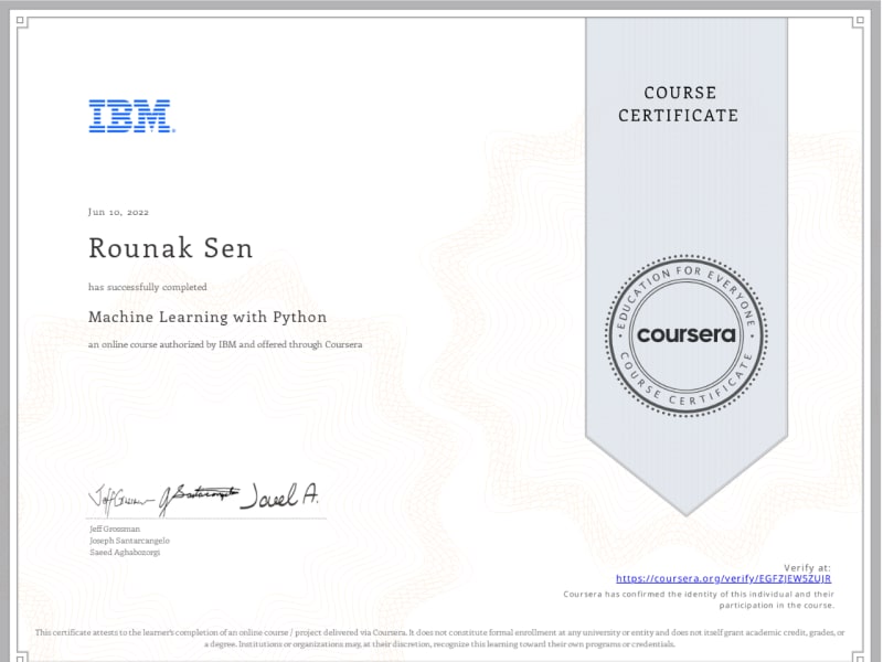 Machine Learning with Python