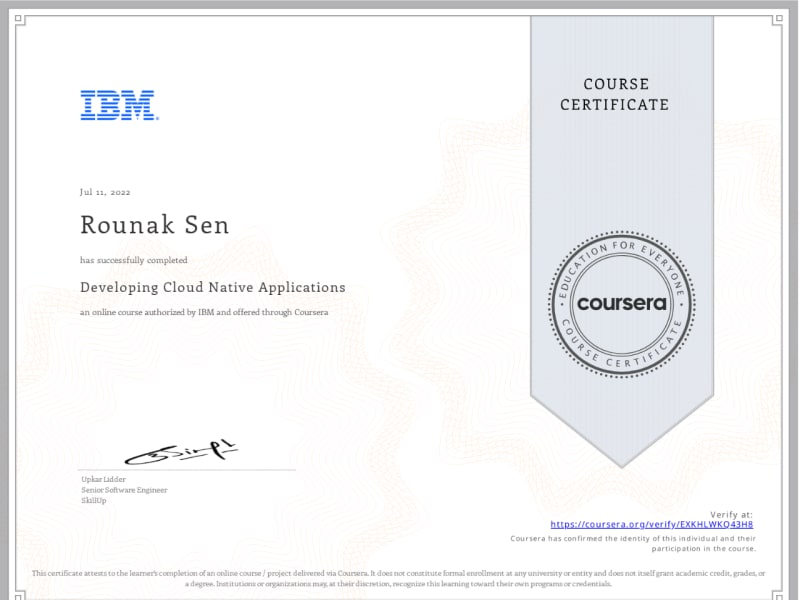 Developing Cloud Native Applications