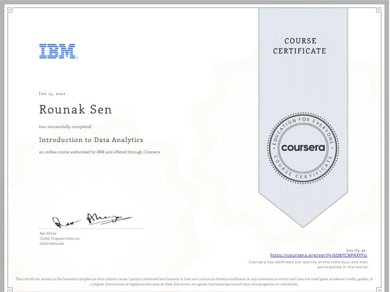 Introduction to Data Analytics