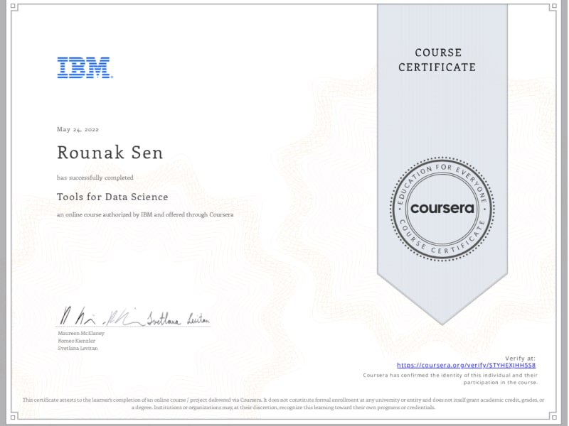 Tools for Data Science