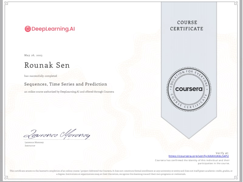 Sequences, Time Series and Prediction