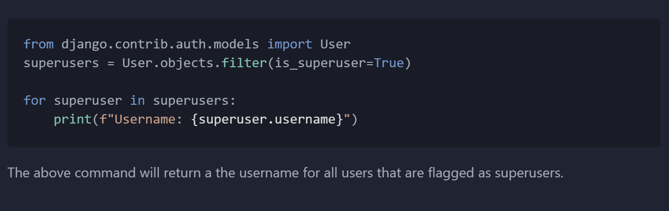 python superuser recover and reset image