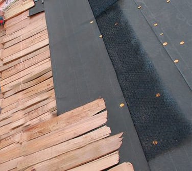 #30 felt paper under cedar shakes with Cedar Breather underlayment