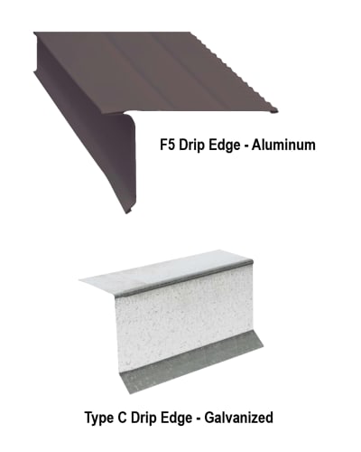 F5 Aluminum Drip Edge examples