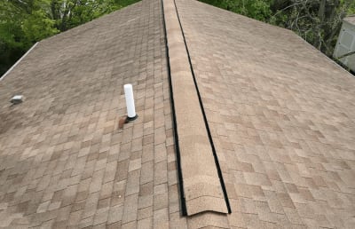 Roofsimple installs a new roofing system for Ken Curcio