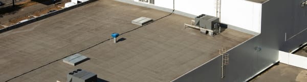 A commercial roof