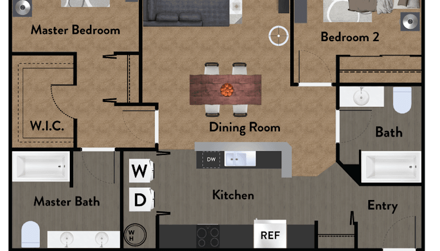 Private Room To Rent In Share House South Hayford Road Spokane Washington 99004 2bd 2bath Apartment In The New Beau West Complex Own Room And Bathroom Livingroom And Kitchen Will Roomies Com