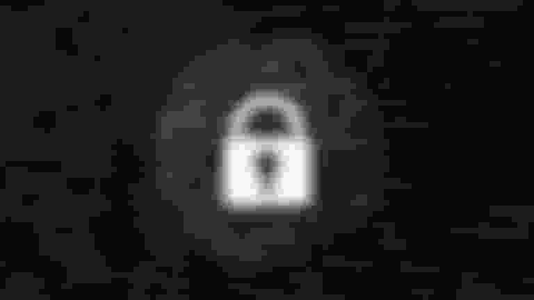 vector lock image over encryption code