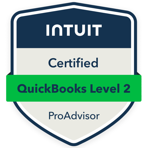 Intuit QuickBooks Level 2 Certified ProAdvisor badge