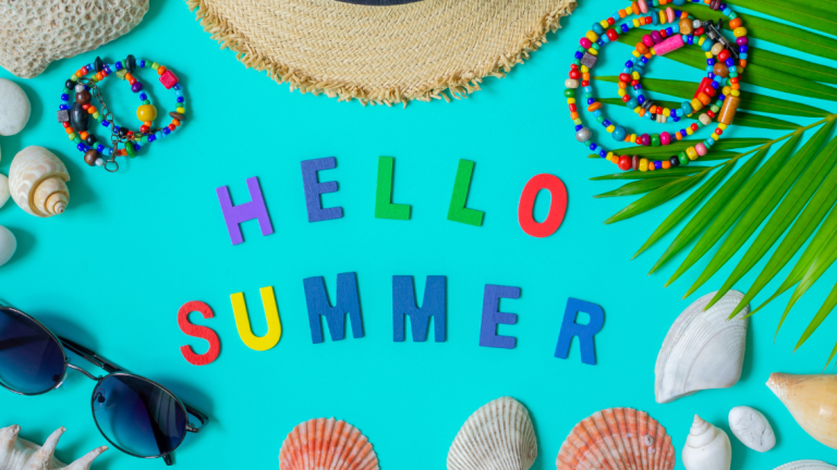 bright summer image hello