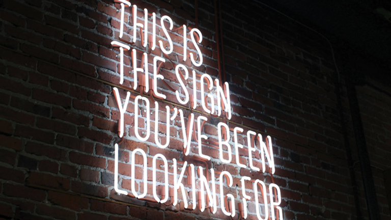 Neon sign