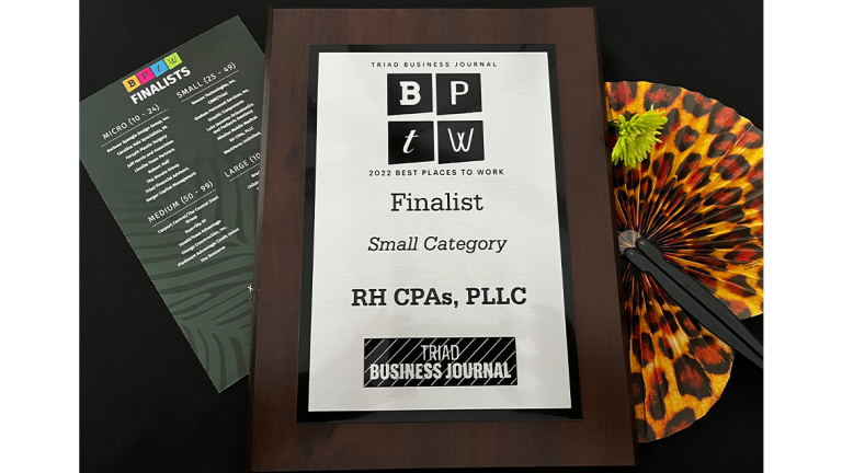 Triad Business Journal 2022 Best Places To Work Finalist announcement.