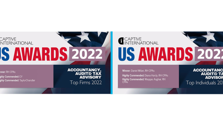 Captive International US Awards 2022 Top Firms & Top Individuals.