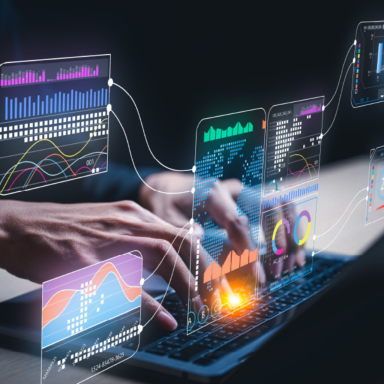 Business data with keyboard