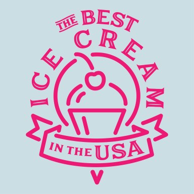 animated ice cream cone with cherry on top