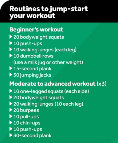 Get back in shape workout plan hotsell