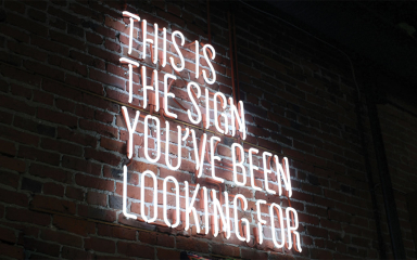 Neon sign