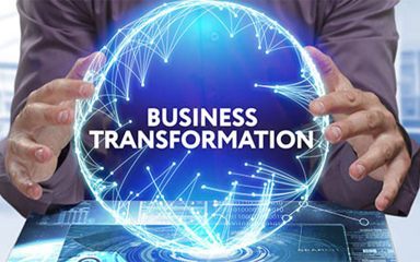 A mans hands on each side of a virtual globe.