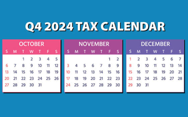 October, November, December 2024 calendars.