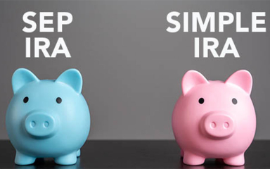 Blue and pink piggy banks