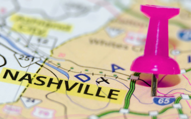 A pin in a map