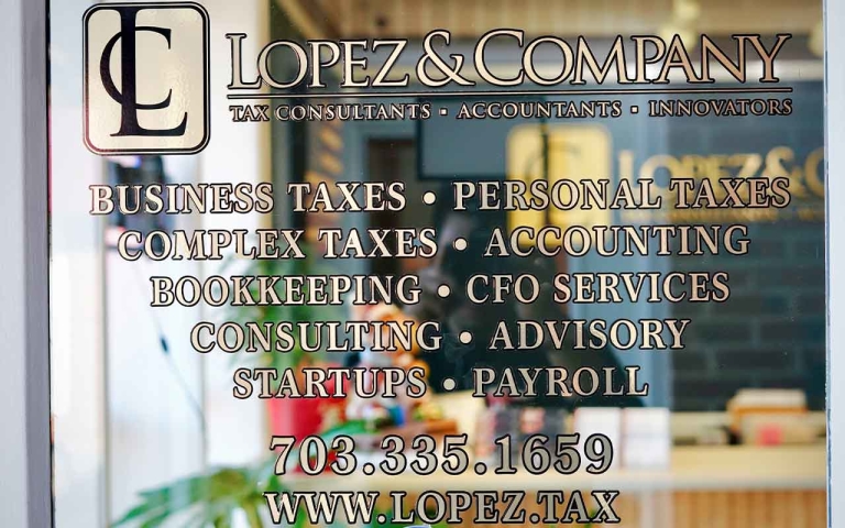 Lopez & Company's front door