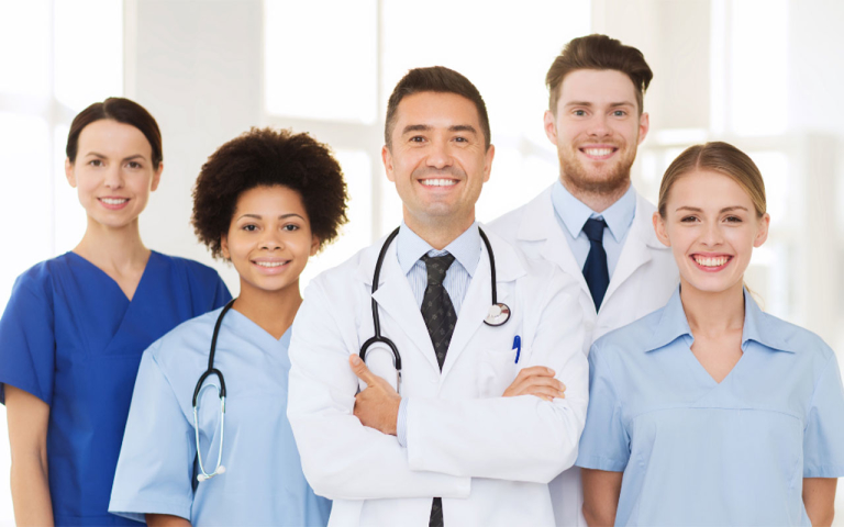 A group of medical professionals.