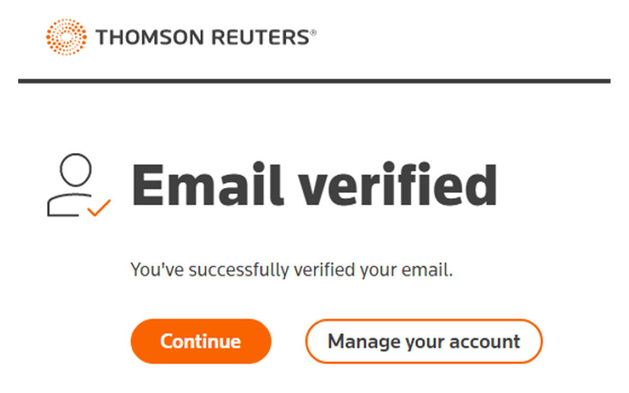 Email Verification screen