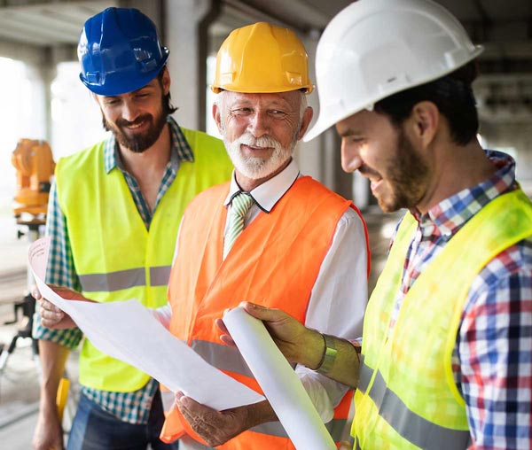 A group of contractors doing their job