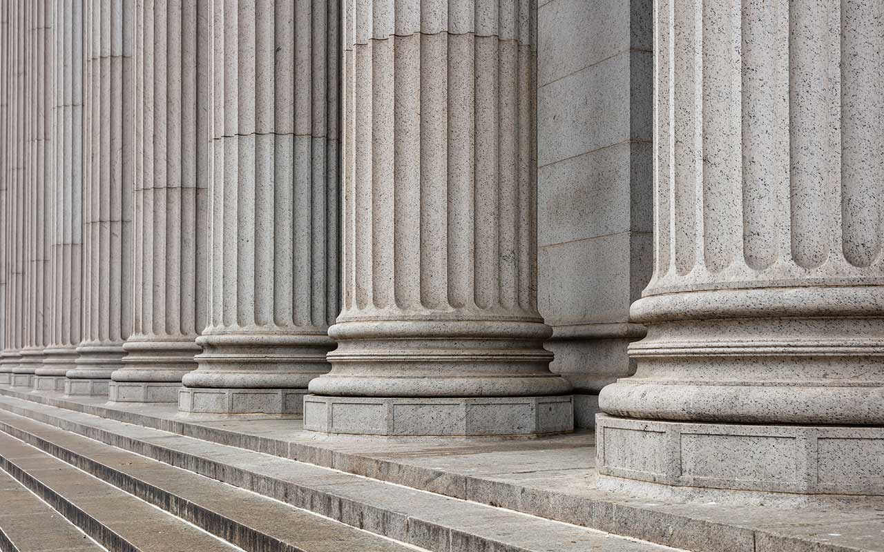 A photo of a government building