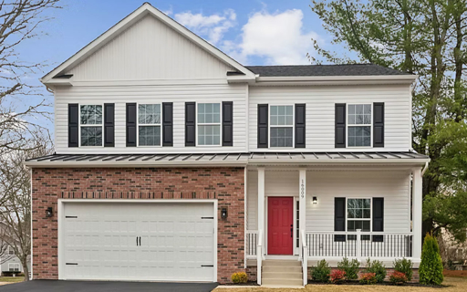 A colonial style home.