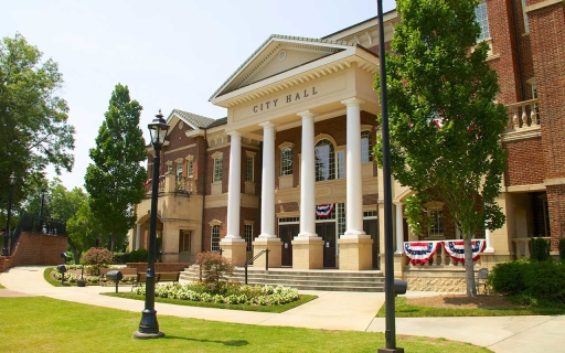A photo of a government building