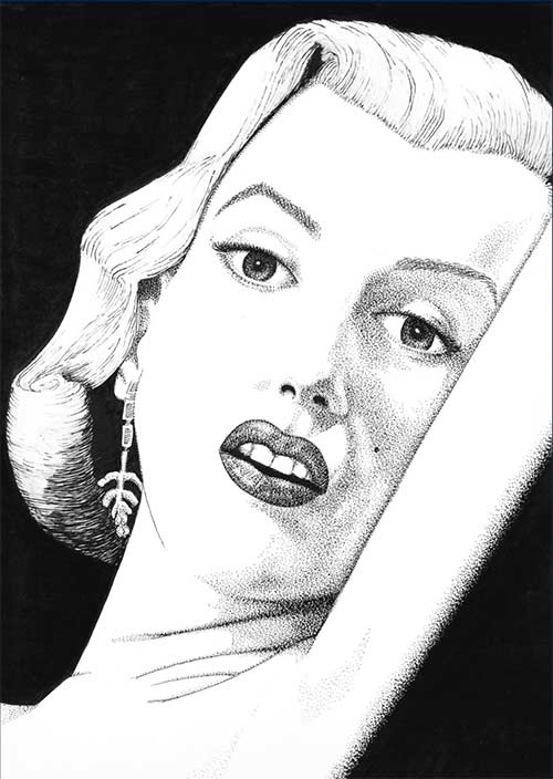 Marilyn Monroe head portrait